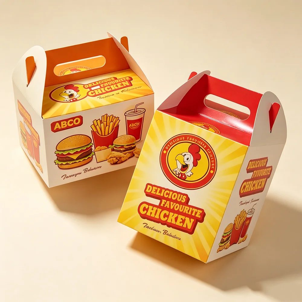 Individuell Identification Recycled Materials Hamburg Food Disposable Rectangle Kraft Papier