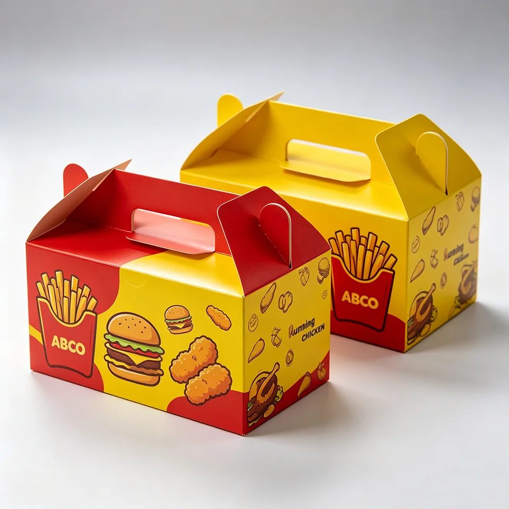Multi Foldable Recycled Cardboard Fast Food Takeaway Box