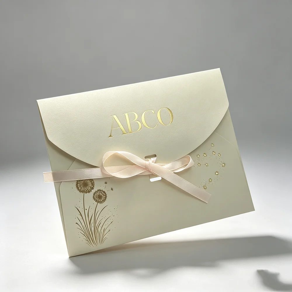 Recycled Mini Papier Falt Square Envelope With Individuell Kraft Papier