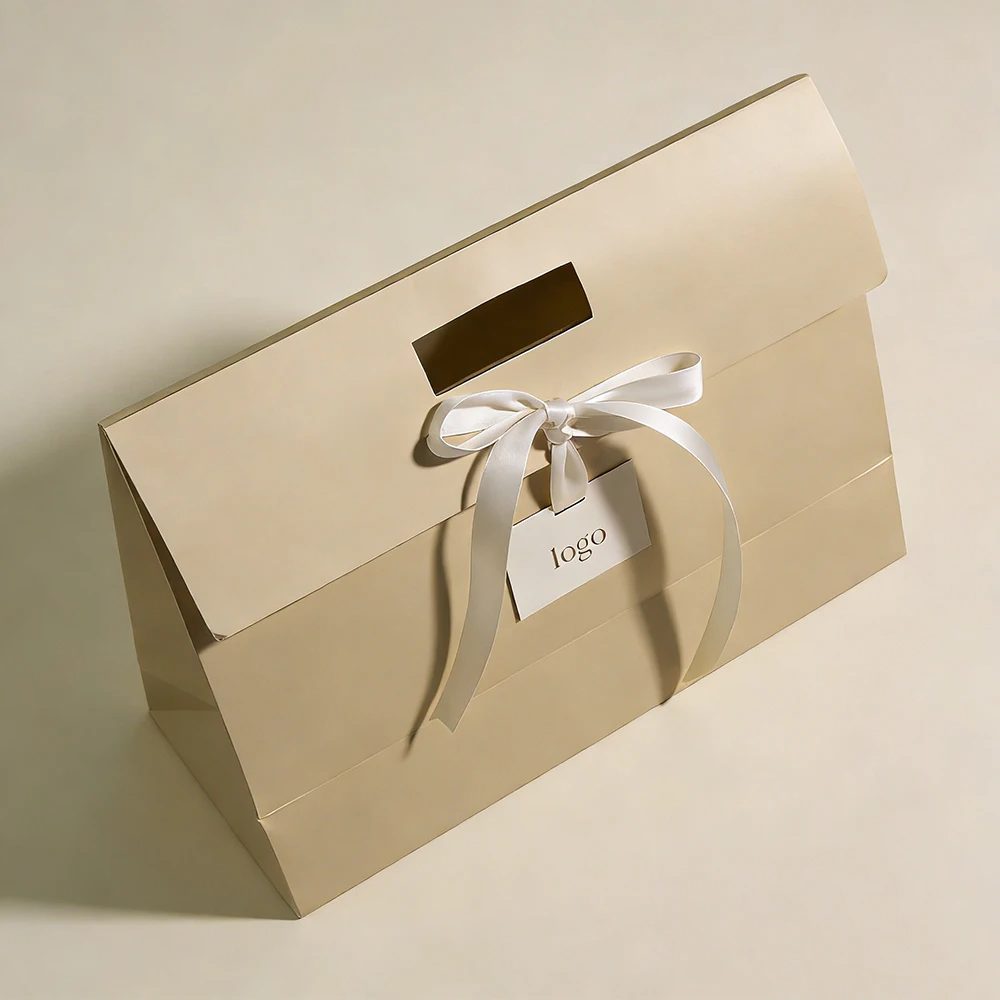 Europe Shopping Clothing Emballage Luxe Cadeau Personnalisé Kraft Papier Bags