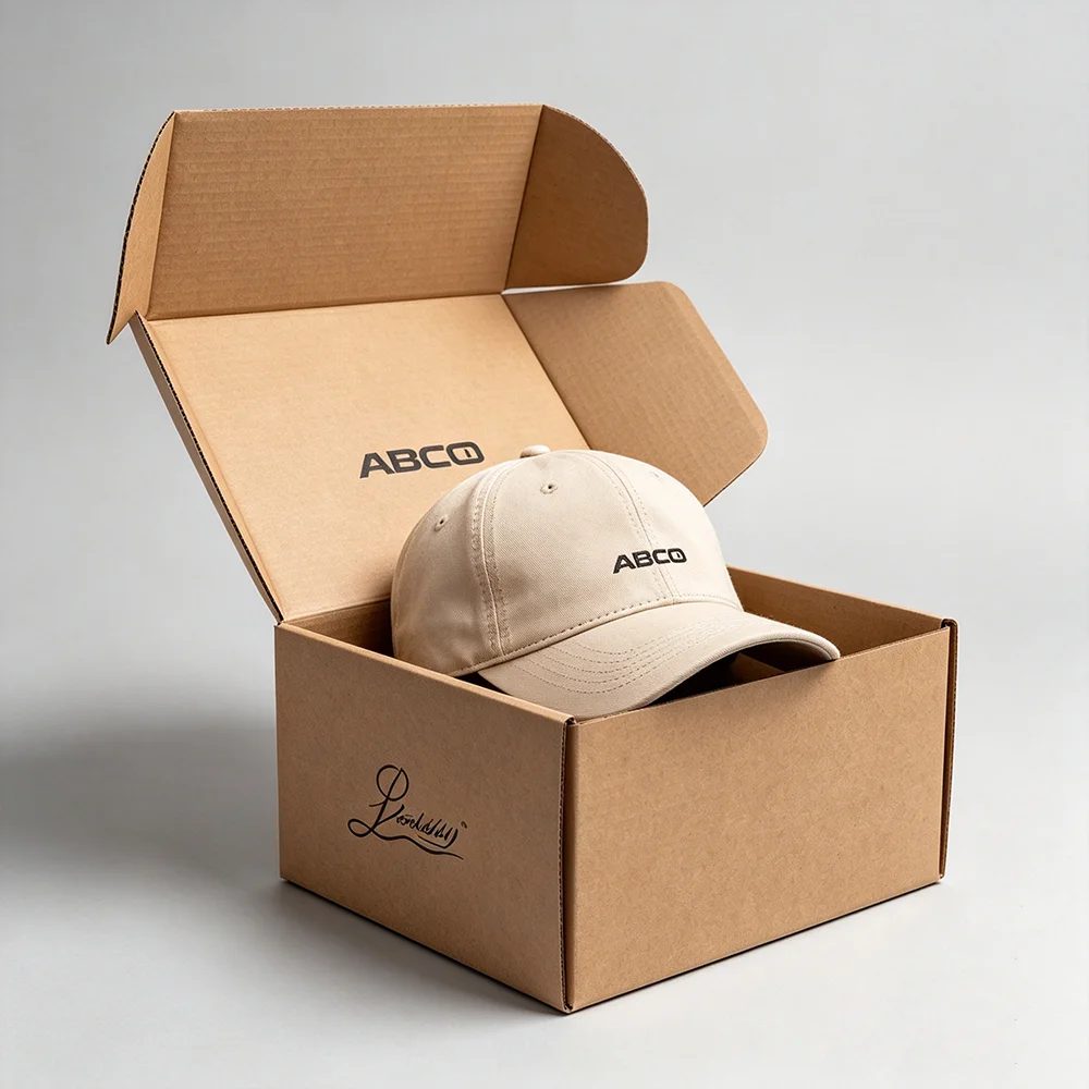Individuell Size Logo Bedruckt Kraft Corrugated Karton Shipping Boxes