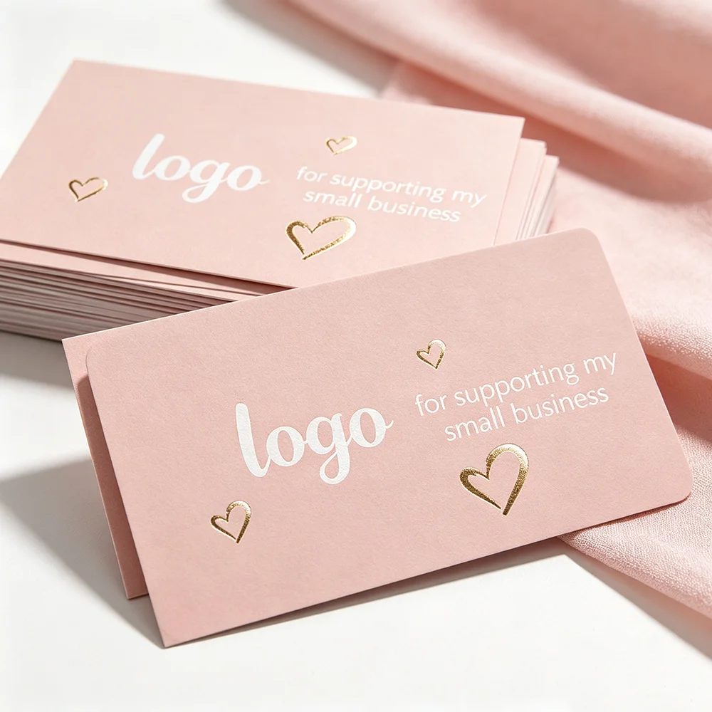 Luxus Gold Foil Art Papier Business Cards With Embossing