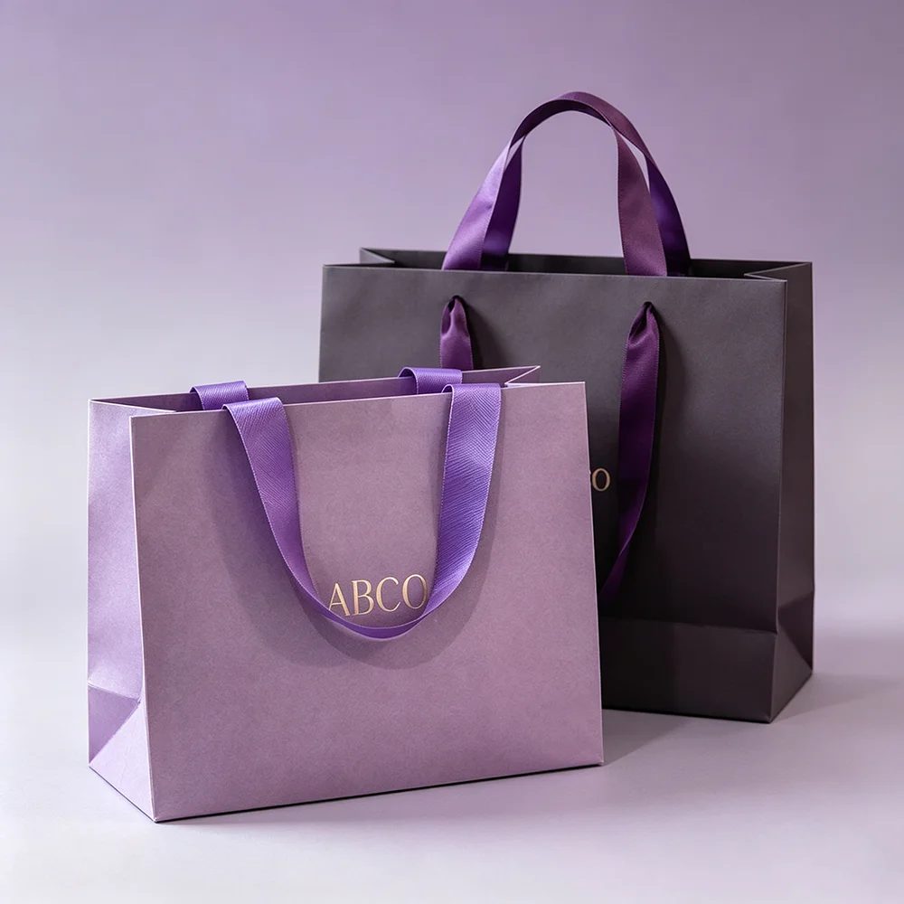 Logo nach Maß Recycled Kraft Papier Shopping Bags