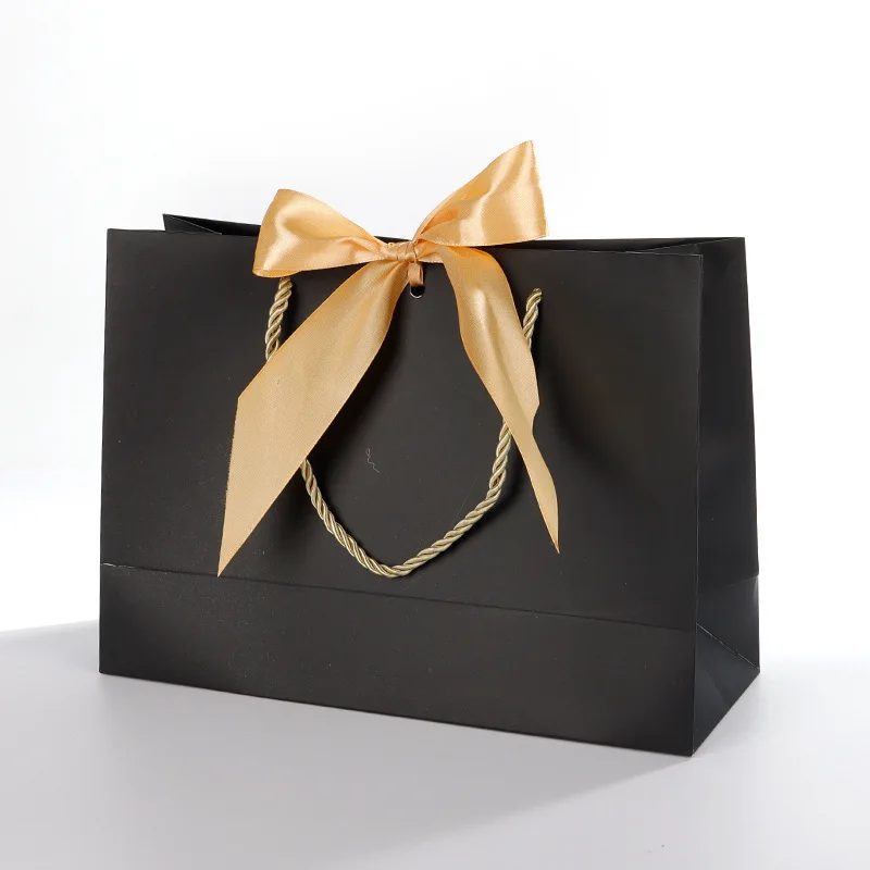 Luxus Papier Geschenk Tasche Bandgriffe Drawstring Verpackung