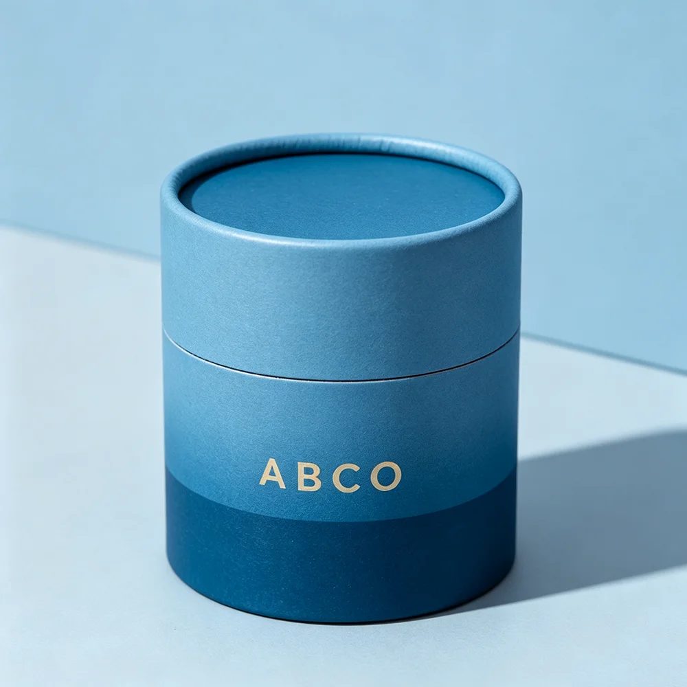 Paperboard Cylinder Packaging For Skincare Soap Containers