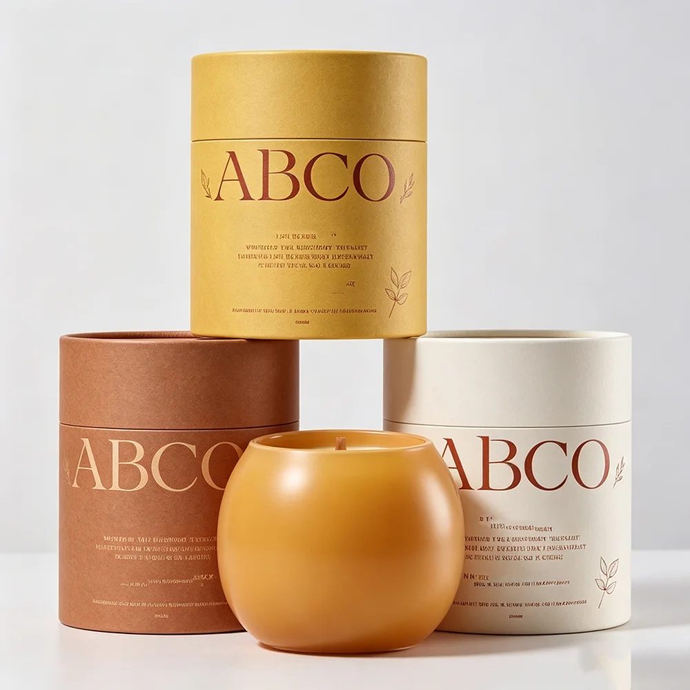 Logo nach Maß Parfüm Candle Verpackung Cylinder Boxes