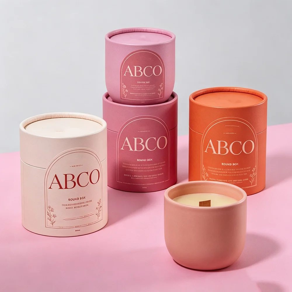 Logo nach Maß Matte Cylinder Container Box