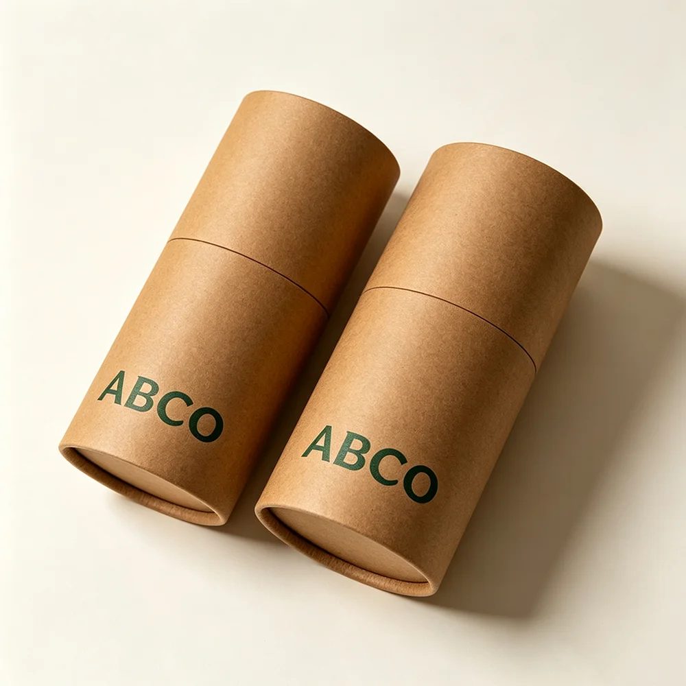 Logo nach Maß Embossed Klein Cylinder Papier Tube Box