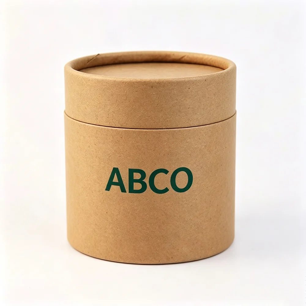 Individuell Kraft Brown Tube Papier Cylinder Geschenkbox