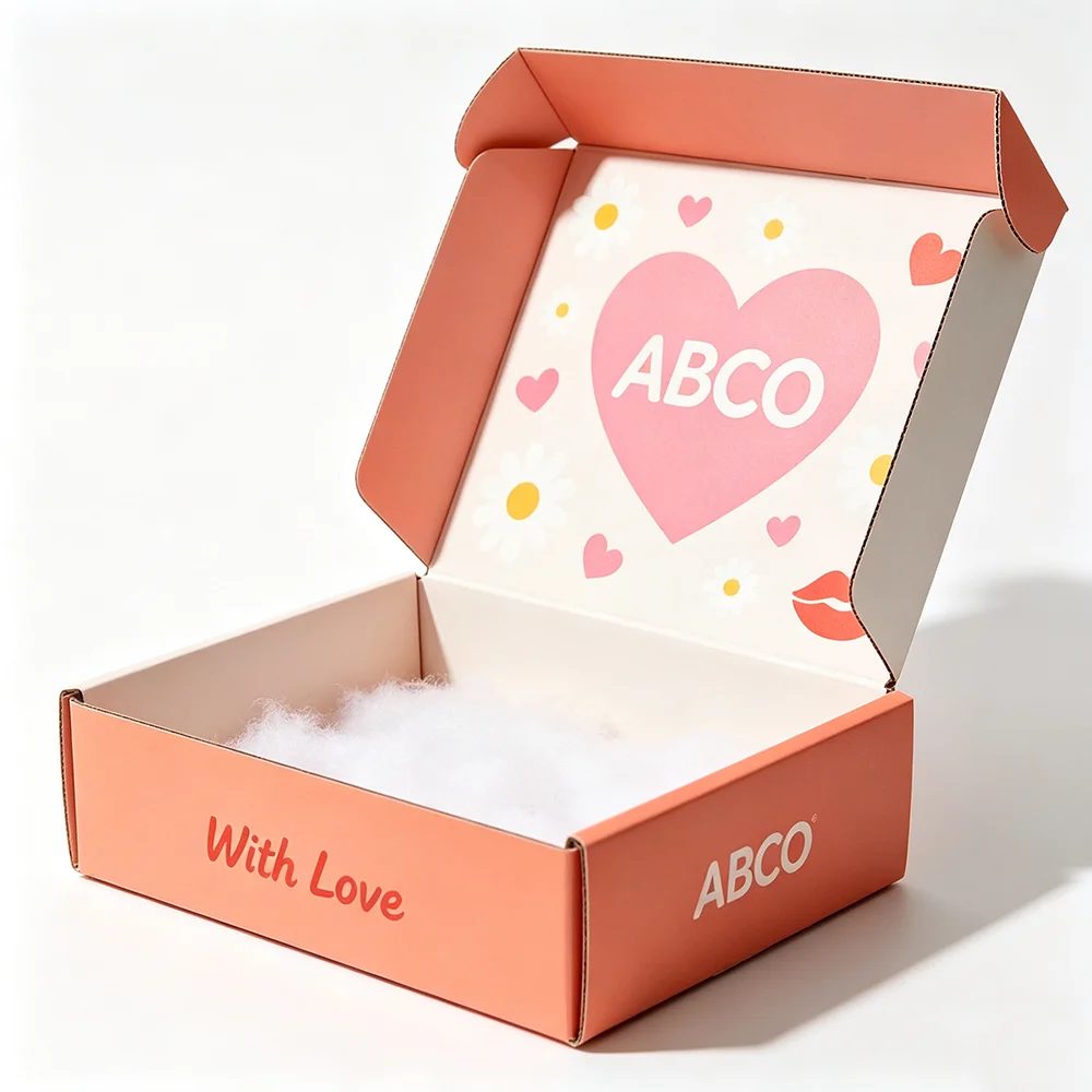 Individuell Recycled Materials Corrugated Karton UV Bedruckt Falt Mailing Verpackung