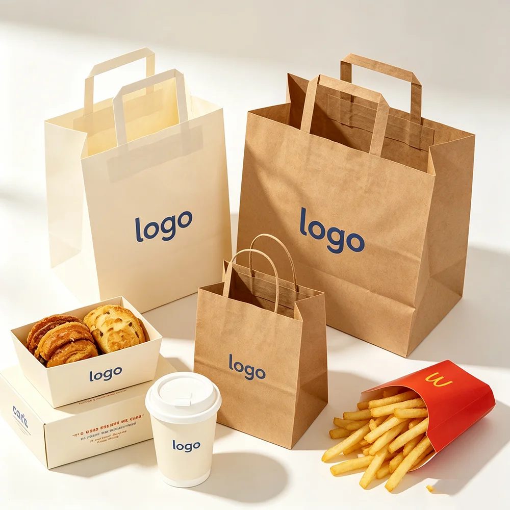 Personnalisé Kraft Papier Bags