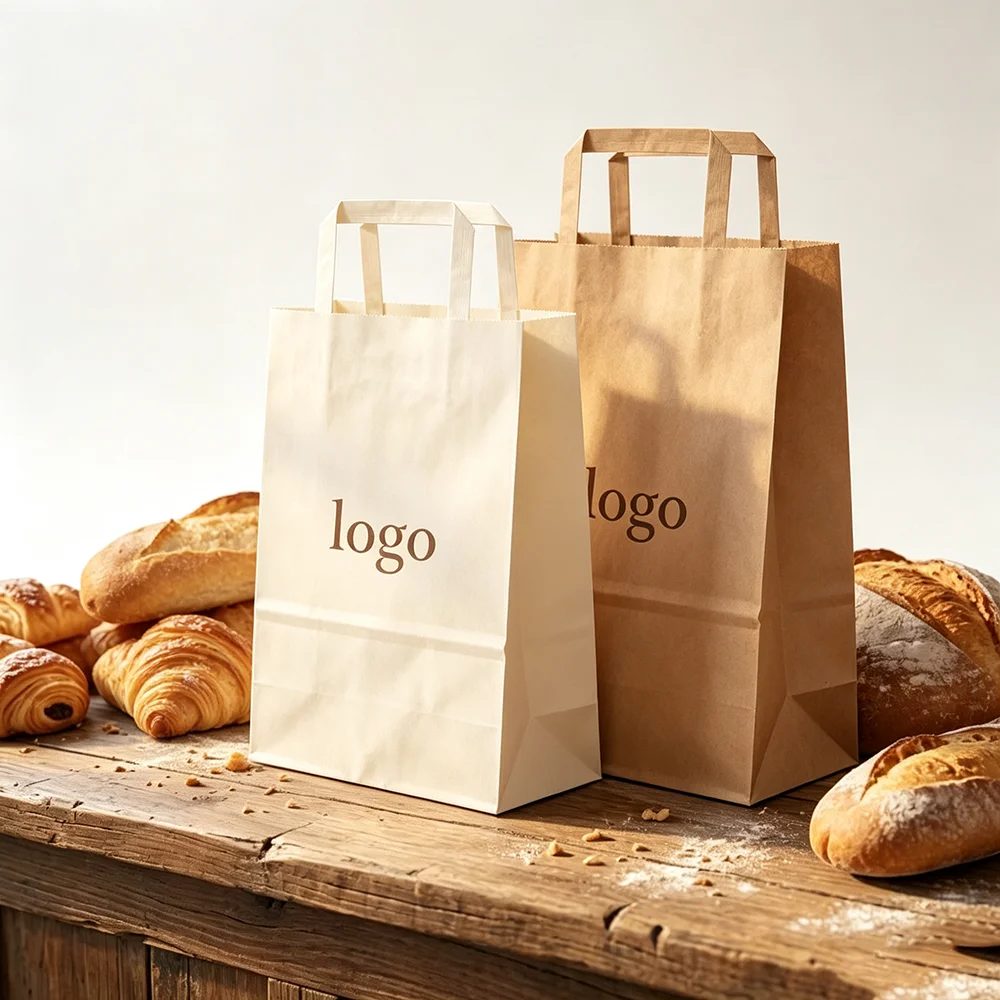 Recycled Kraft Papier Fast Food Takeout Bags
