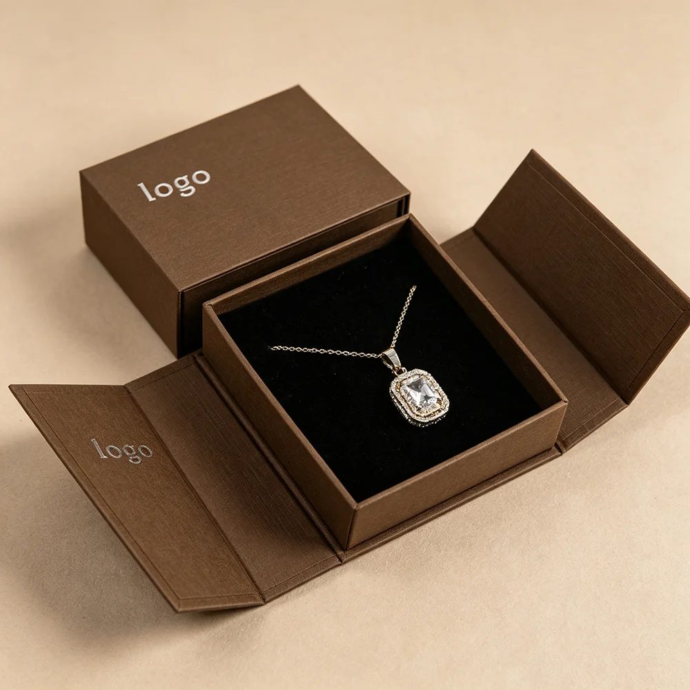 Double-door Magnetisch Book Shaped Luxus Necklace Bracelet Schmuckkästchen