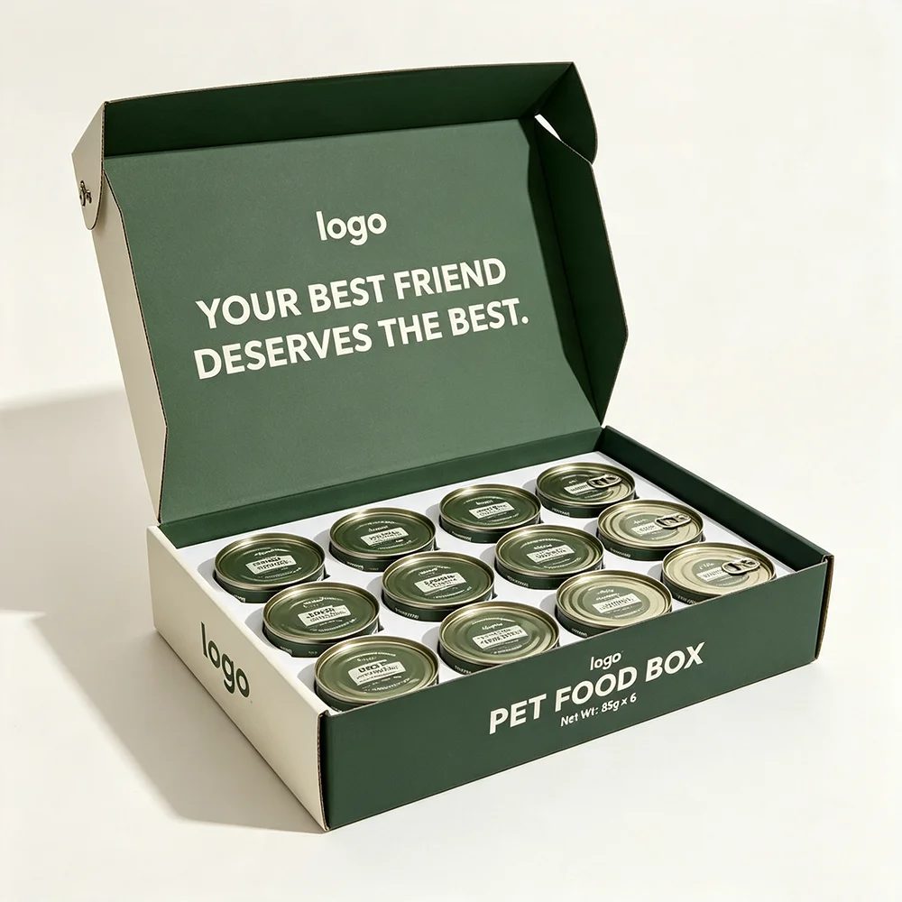 Étui PET Food Emballage Customizable Papier Boxes
