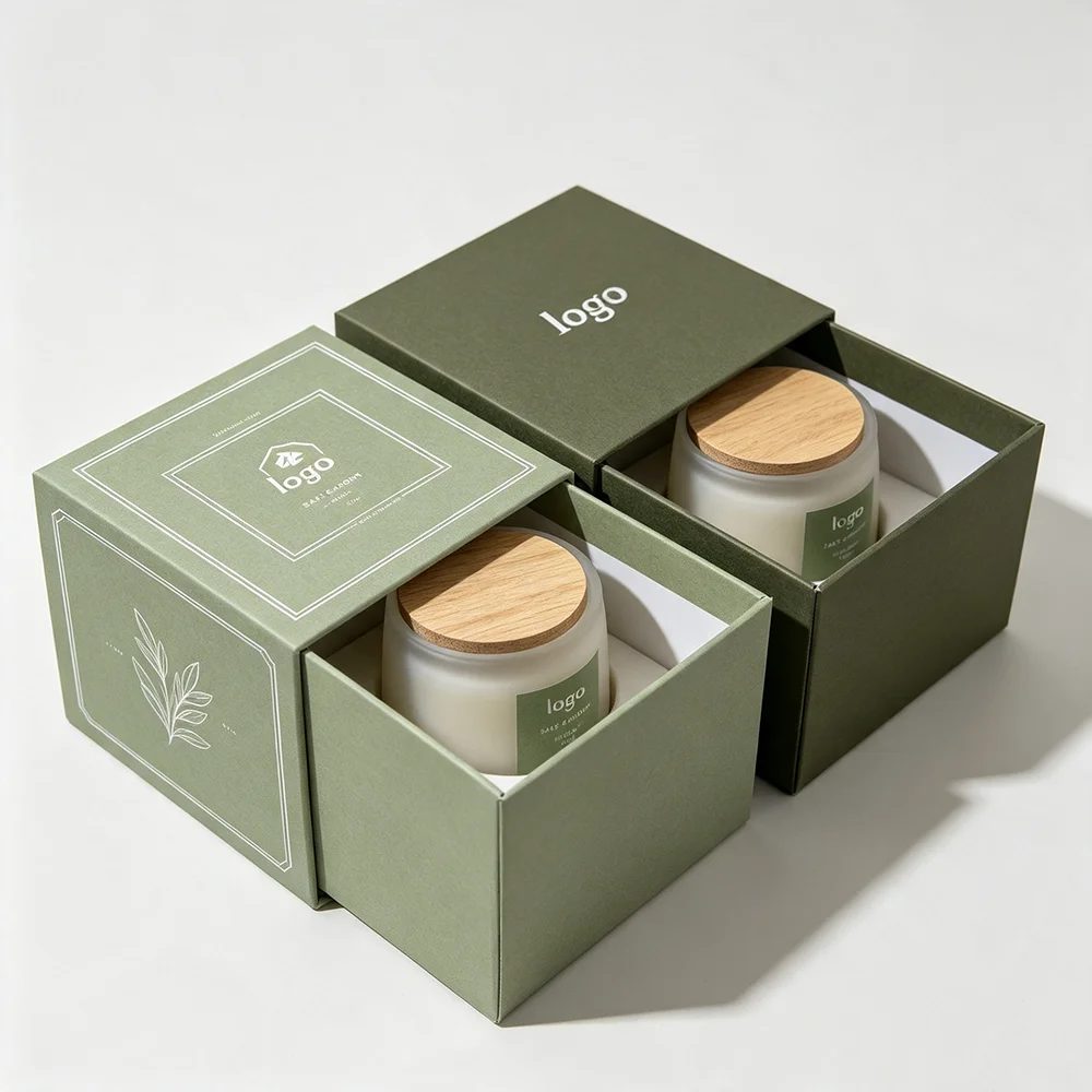 Personnalisé Luxe Rigide Candle Boîte