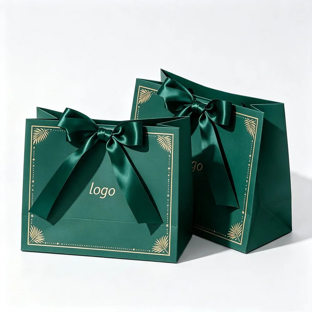 Luxus Thank You Geschenk Papiertüte Individuell Schmuck Cosmetics Verpackung