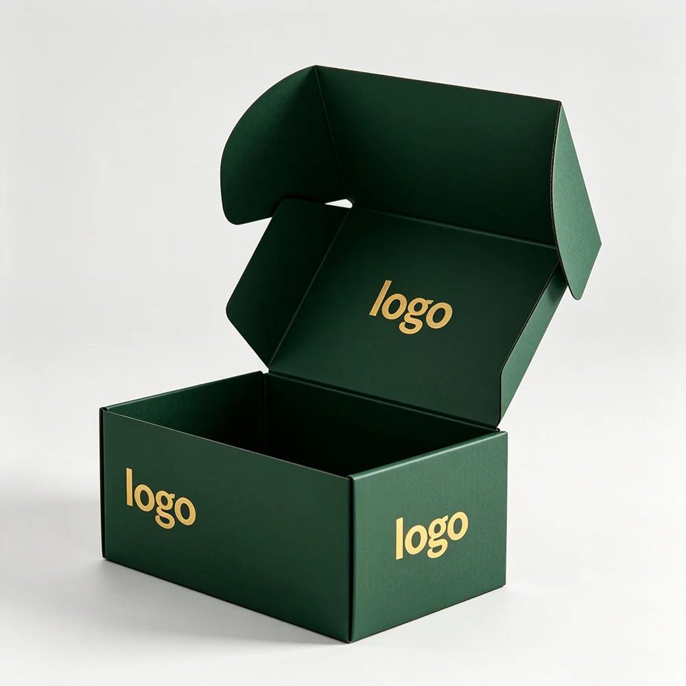 Logo nach Maß Corrugated Papier Versandkarton Verpackungsboxen