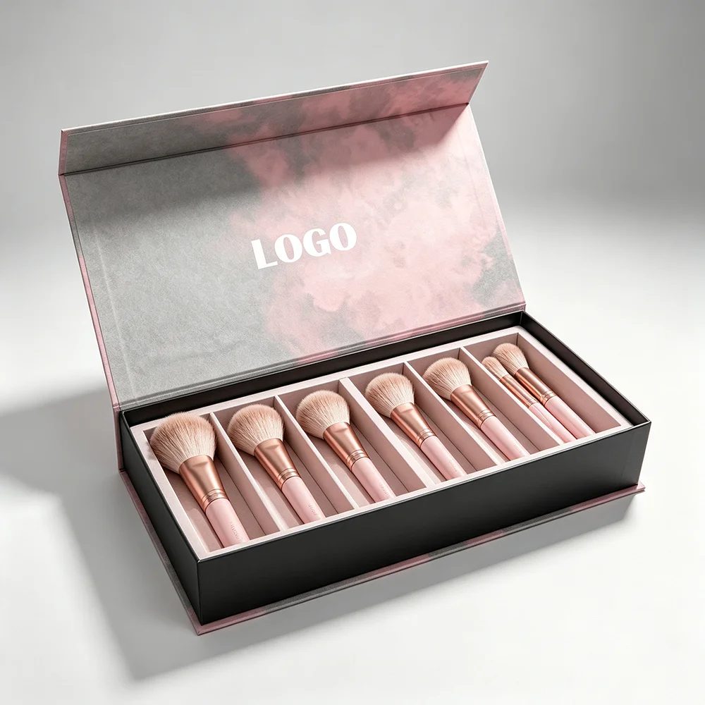 Logo nach Maß Luxus Unfold Kosmetik Geschenkbox Papier Box Verpackung