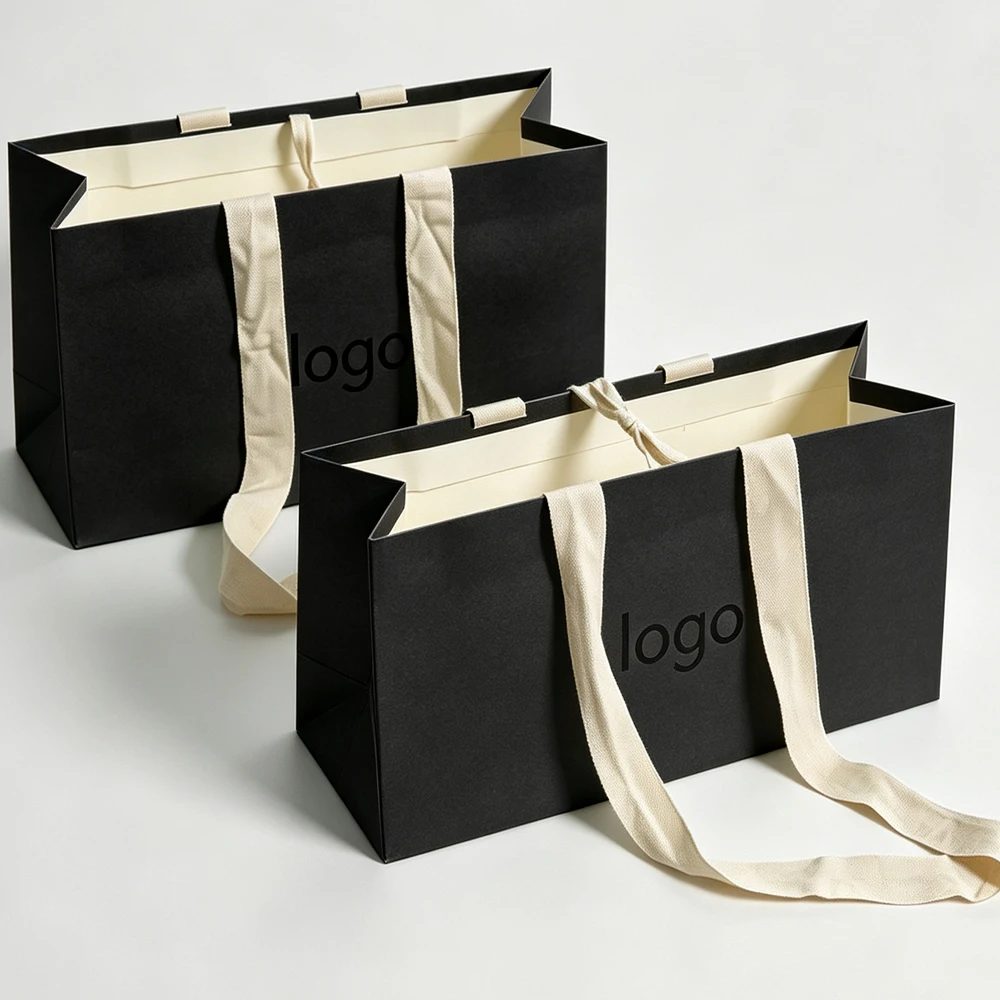 Factory Custom Retail Boutique Paper Bags Packaging Gift Bag