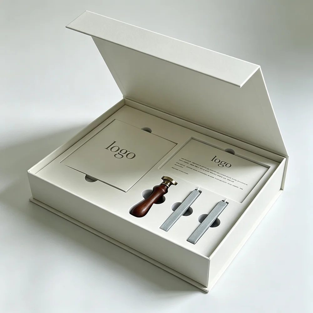 Individuell Recycled Materials One-piece Falt Geschenkbox