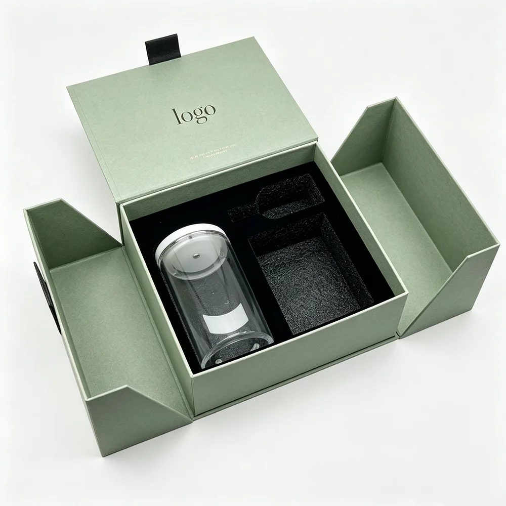 Luxury Square Double Door Magnetic Rigid Paper Gift Box