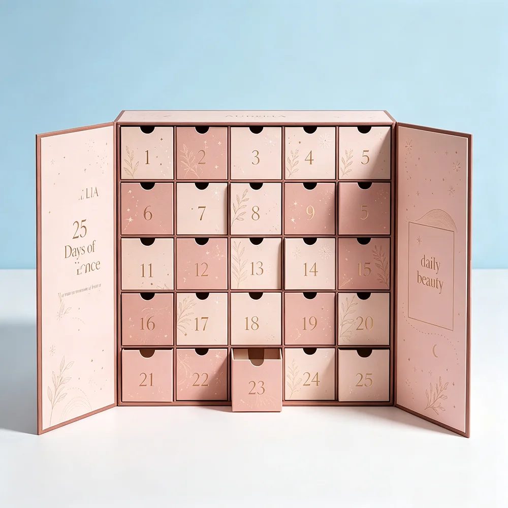 Individuell Paperboard Adventskalender Geschenkbox