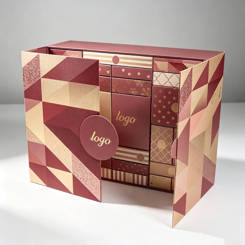 Individuell Adventskalender Leer Luxus Karton Papier Geschenkbox