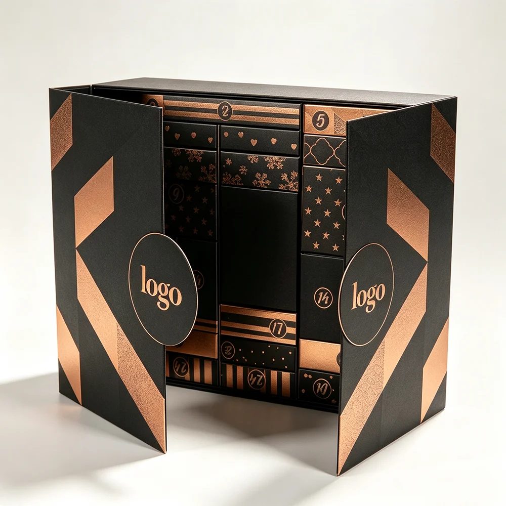 Individuell Luxus Paperboard Adventskalender Geschenkbox
