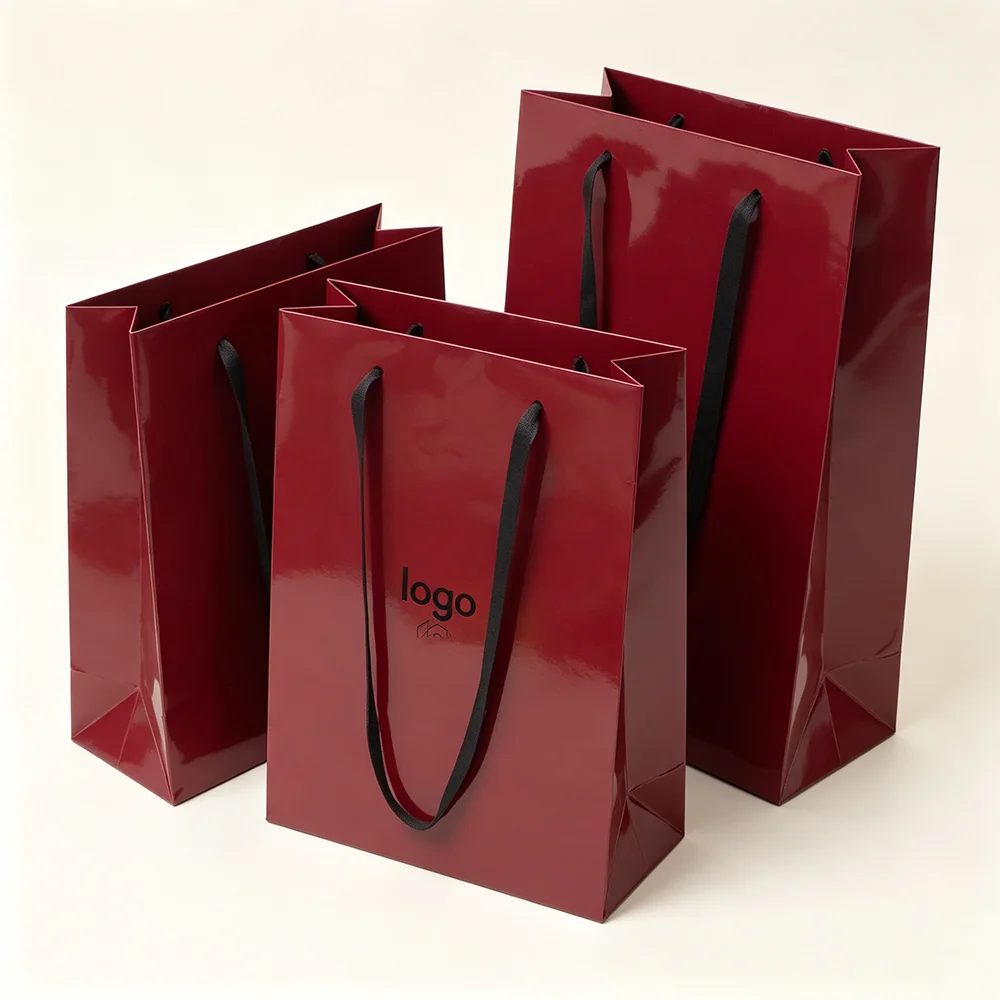 Logo nach Maß Recycled Papier Geschenk Bags
