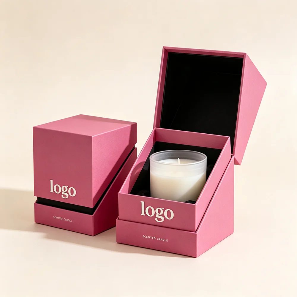Recycled Materials Premium Parfum Candle Flat Papier Boîte