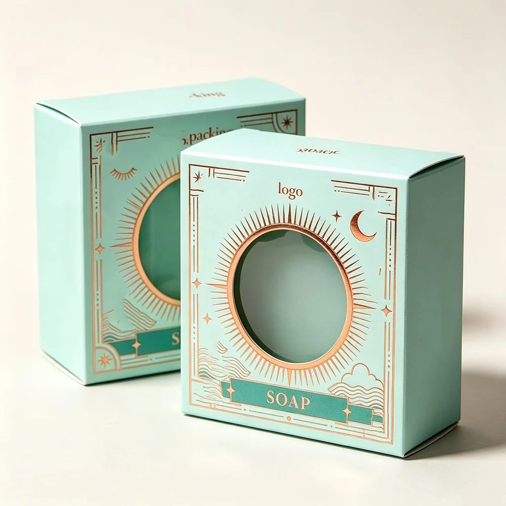 Individuell Printing Recycled Klein Handmade Soap Art Papier Box Verpackung