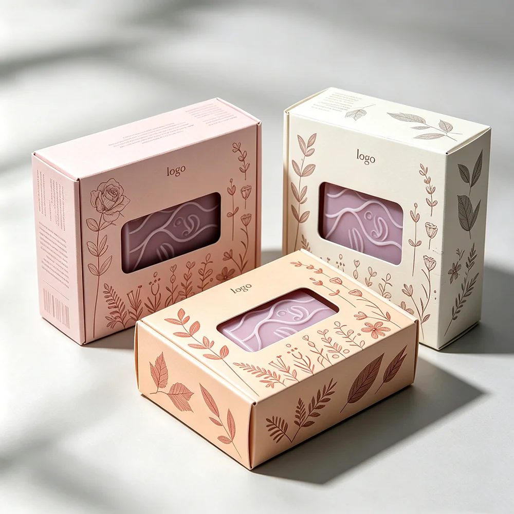 Falt Papier Box Individuell Bedruckt Tasche Soap Verpackungsboxen