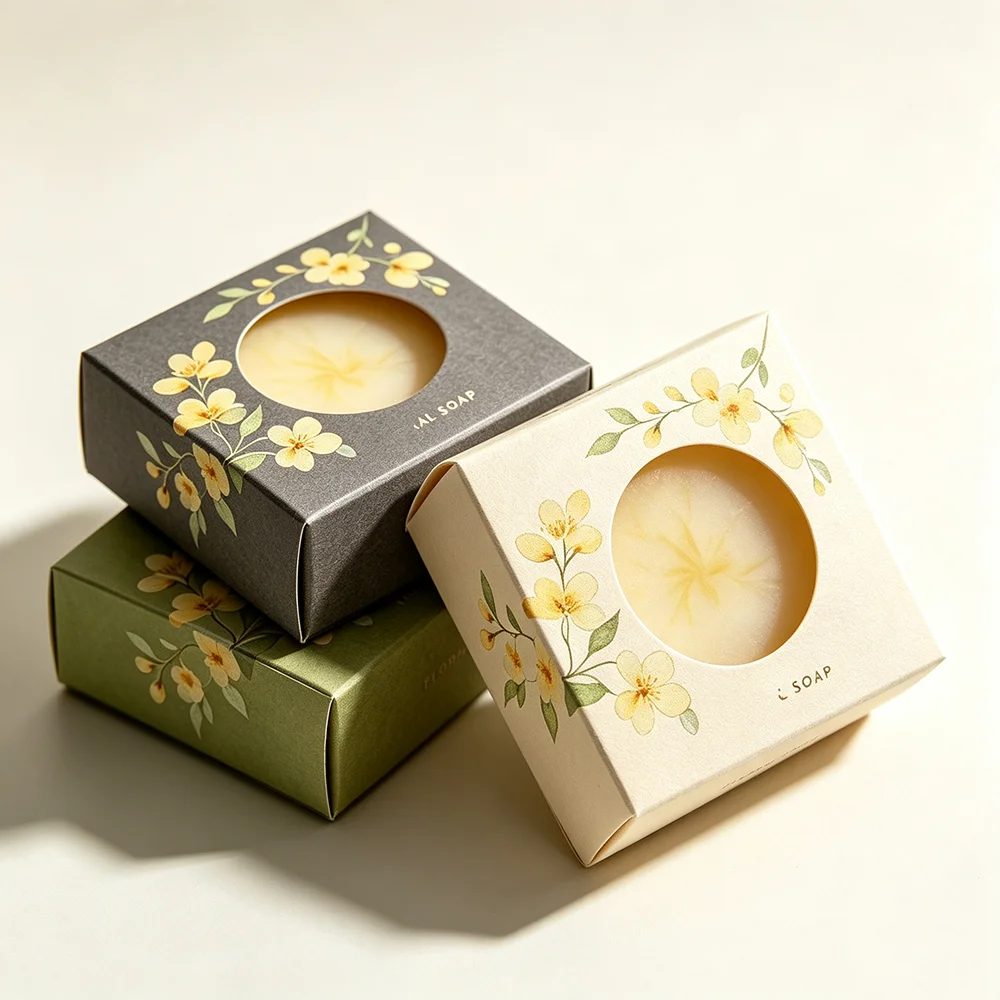 Rigide Paperboard Pliant Soap Boîte