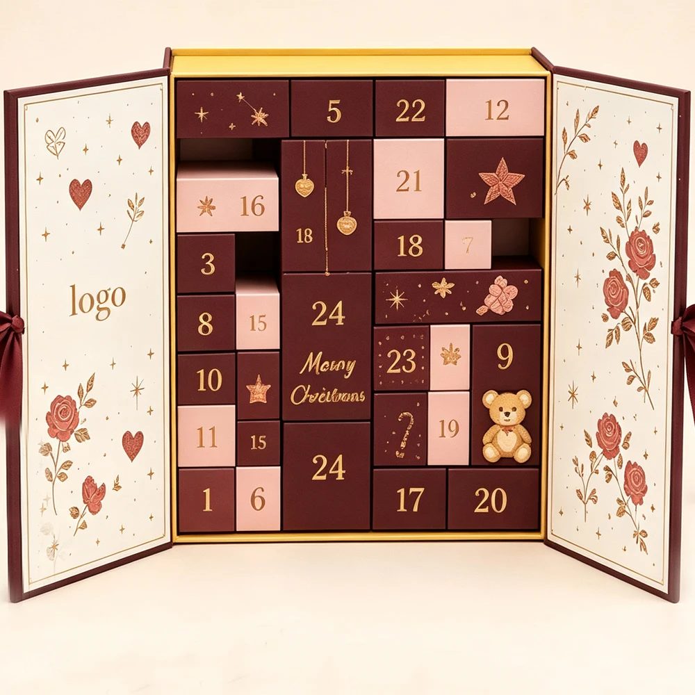 Individuell Adventskalender Leer Luxus Karton Geschenkbox