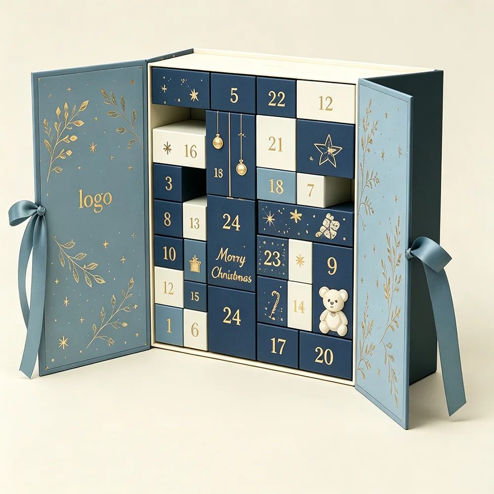 Individuell Luxus Karton Weihnachten Geschenk Verpackung Adventskalender Box