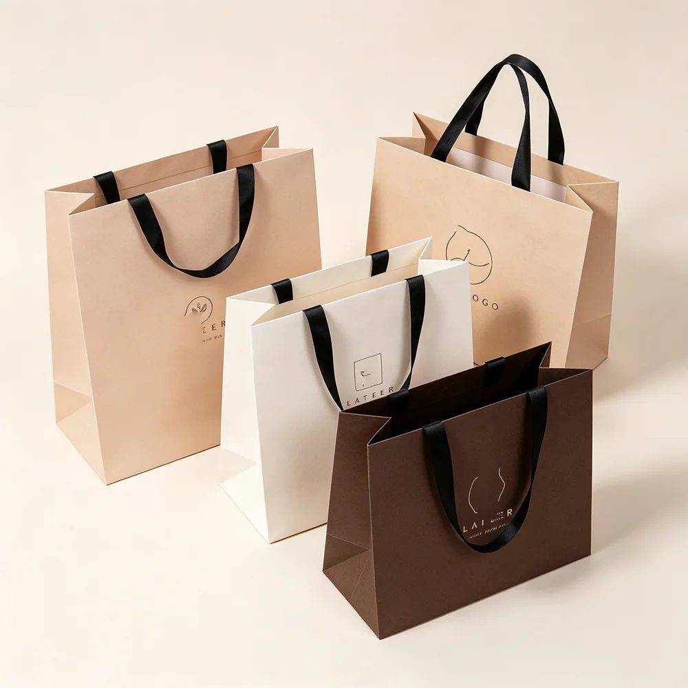 Individuell Factory Unique Bedruckt Logo Design Luxus Geschenk Shopping Papier