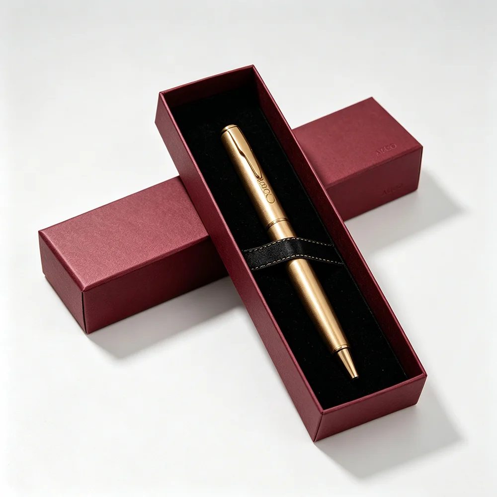 Customizable Logo Color Square Pen Geschenkbox