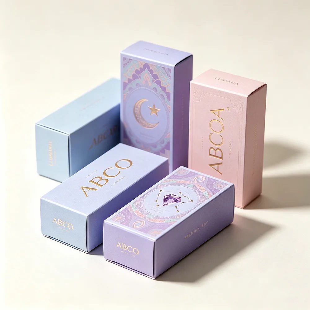 Individuell Papercard Boxes For Skin Care Serum And Makeup Gummy