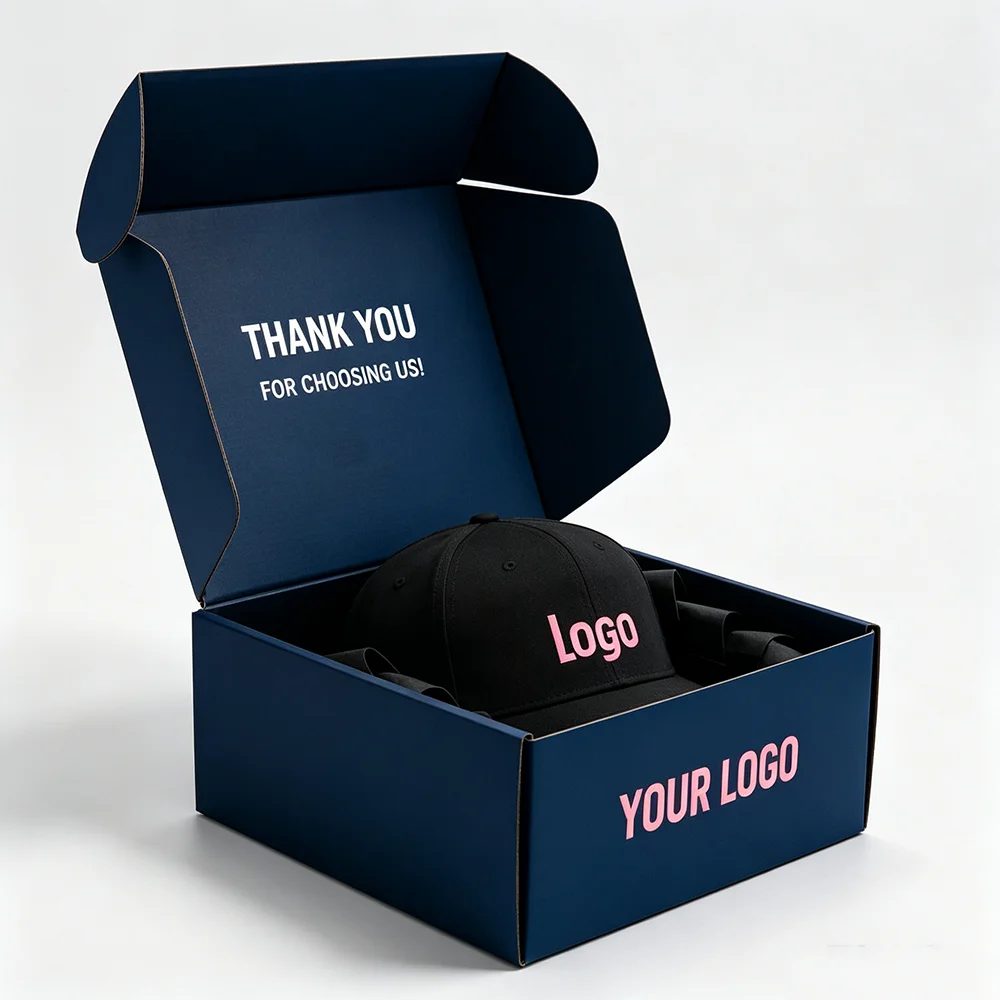 Schwarz Kosmetik Corrugated Paperboard Mailer Verpackung