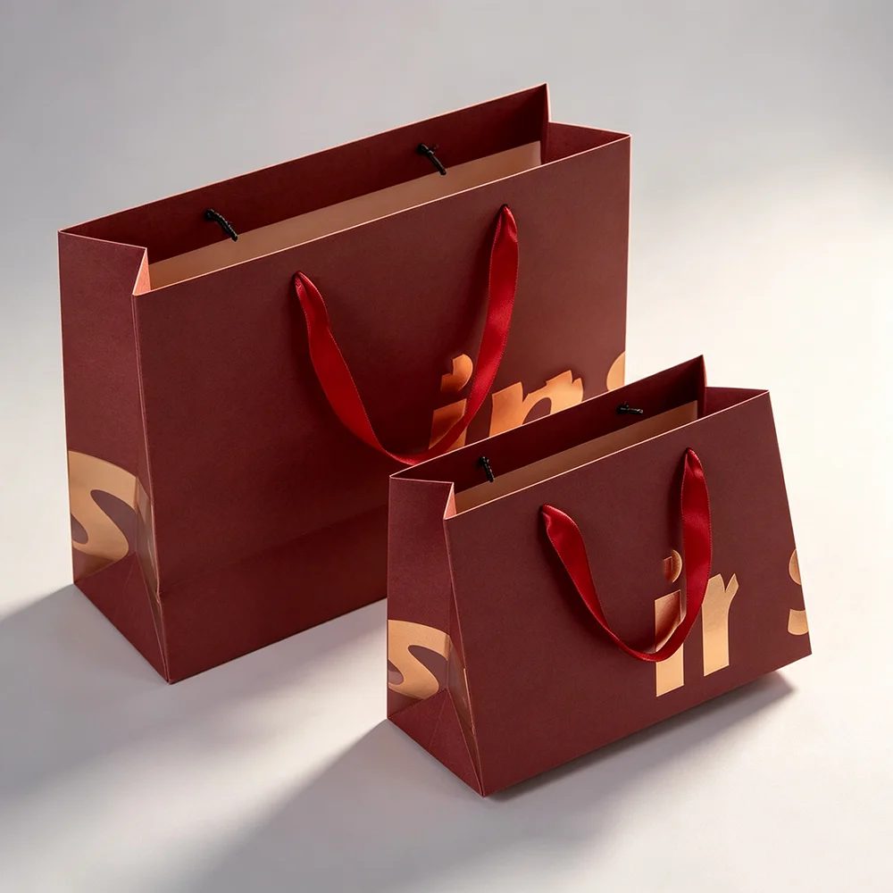 Individuell Cotton Rope Kraft Papier Bags