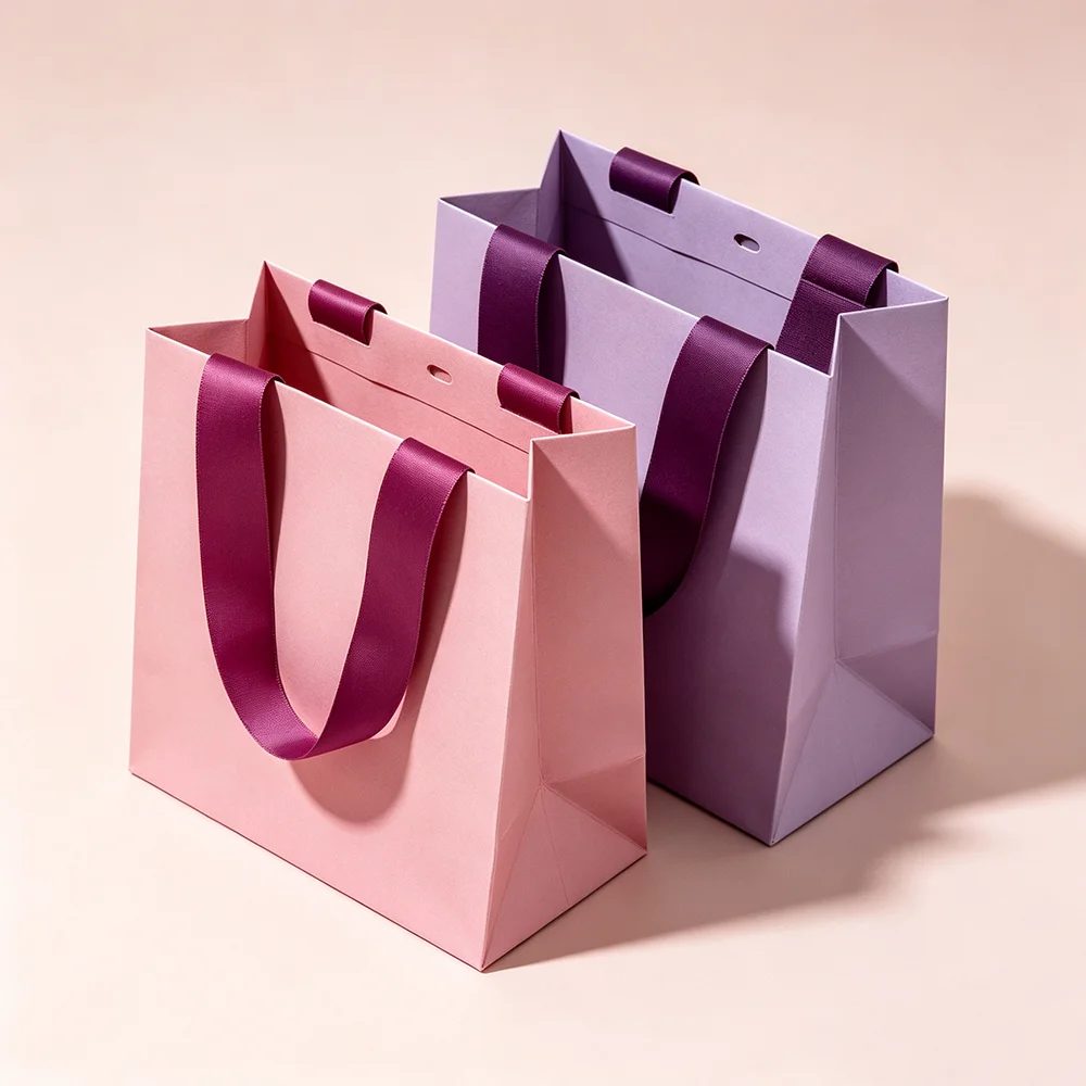 Impression Personnalisée Kraft Papier Shopping Cosmetics Parfum Bags
