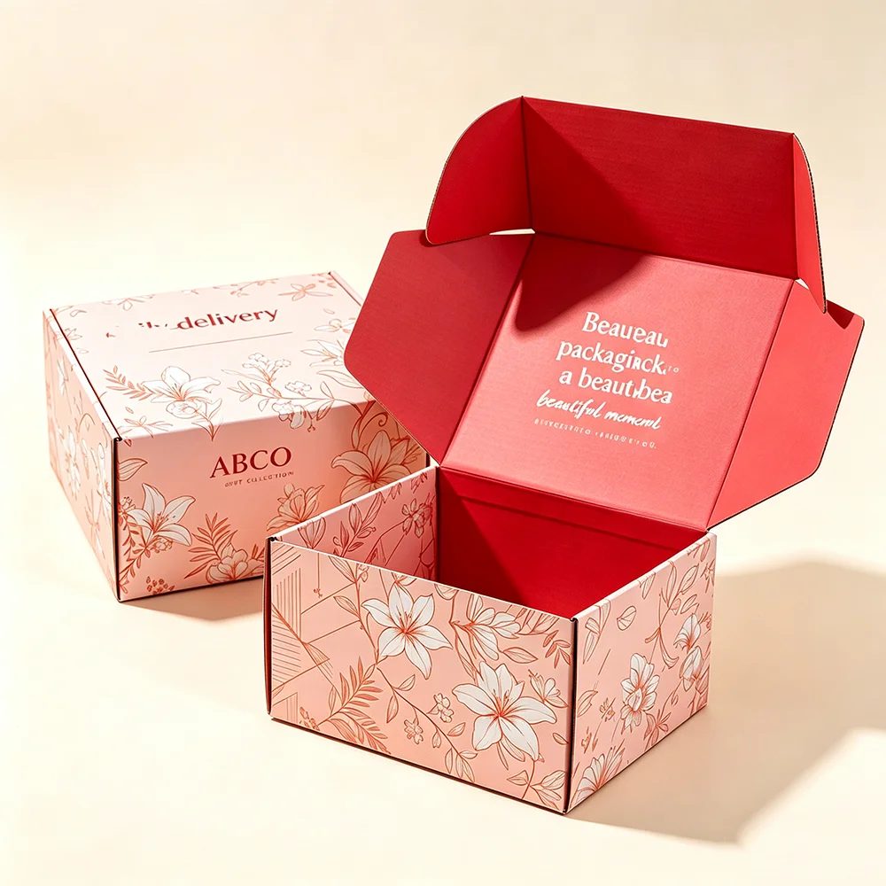 Individuell Corrugated Karton Mailing Box