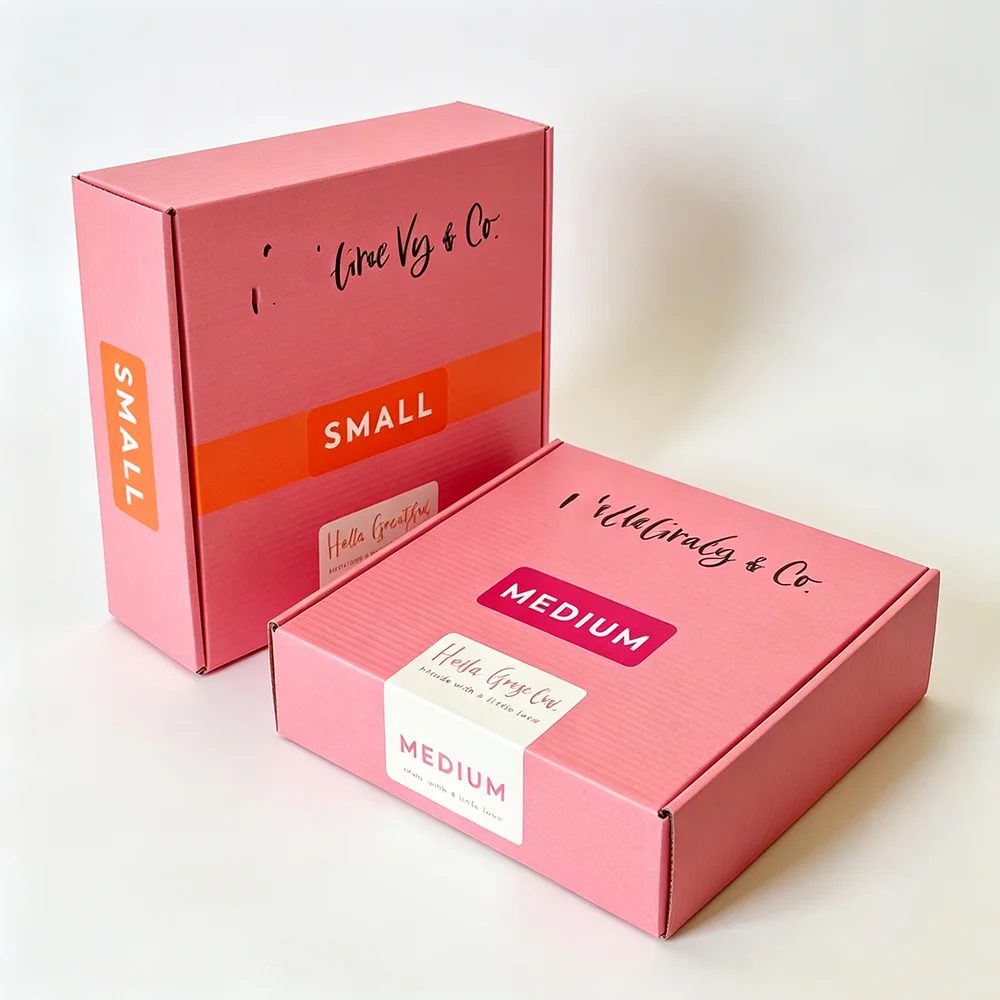 Individuell UV Bedruckt Corrugated Zipper Mailer Boxes