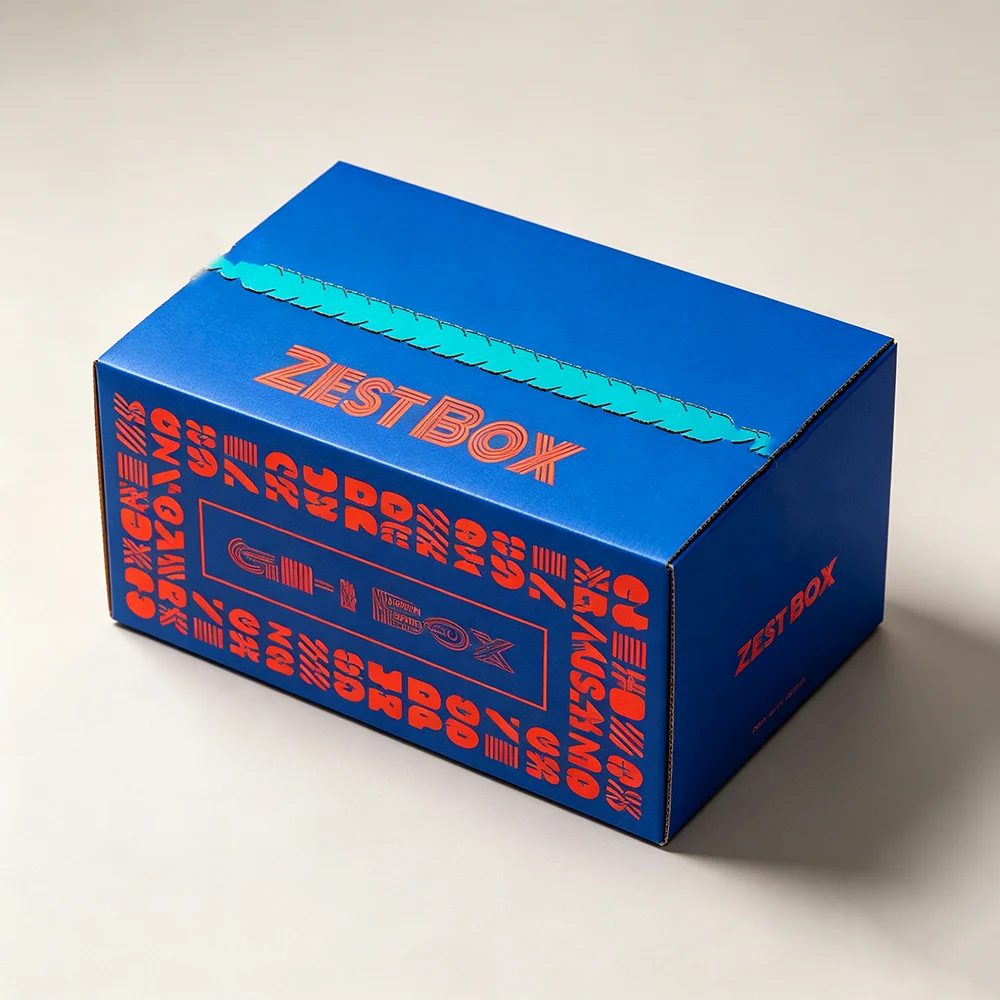 Individuell Bedruckt Zipper Shipping Boxes With Corrugated Karton Verpackung