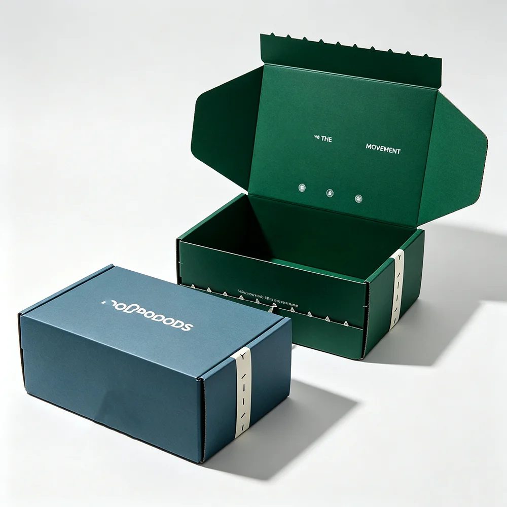 Logo nach Maß Corrugated Mailer Tear Strip Boxes