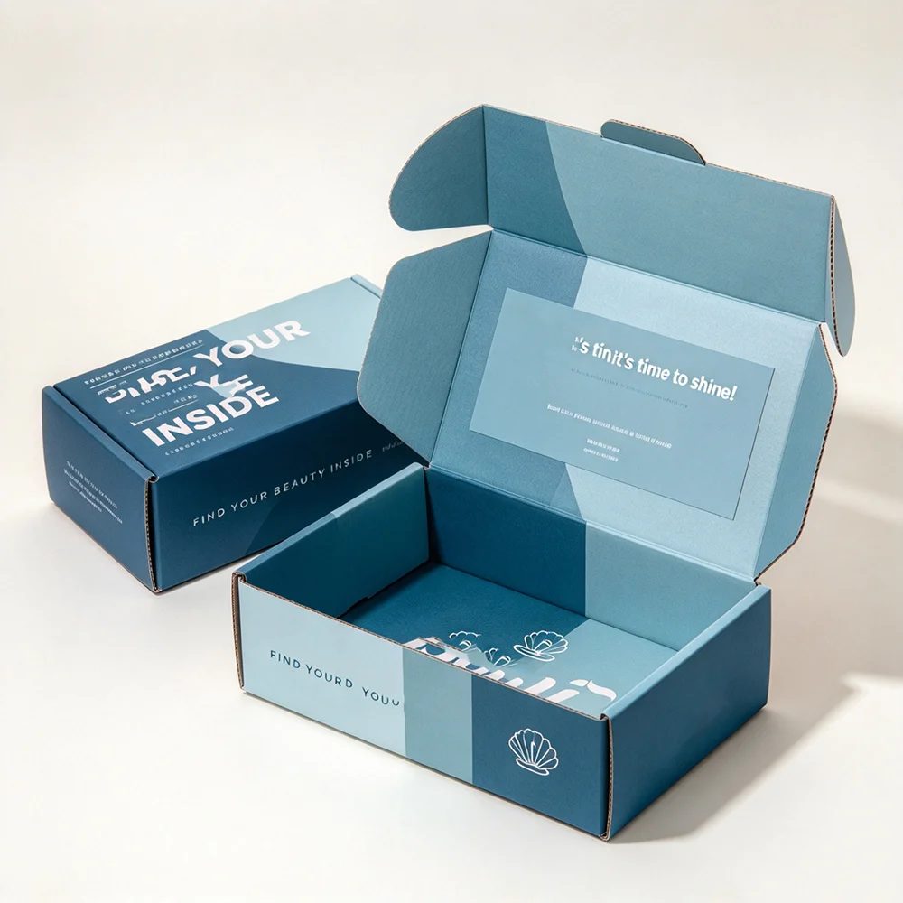 Individuell Bedruckt Logo Corrugated Shipping Verpackung Mailer Ecommerce Papier Box