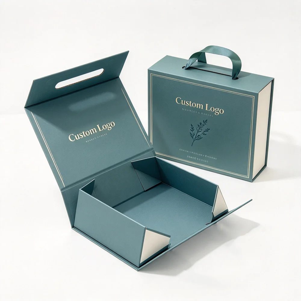 Logo nach Maß Matt Lamination Embossing Shoe Falt Verpackung