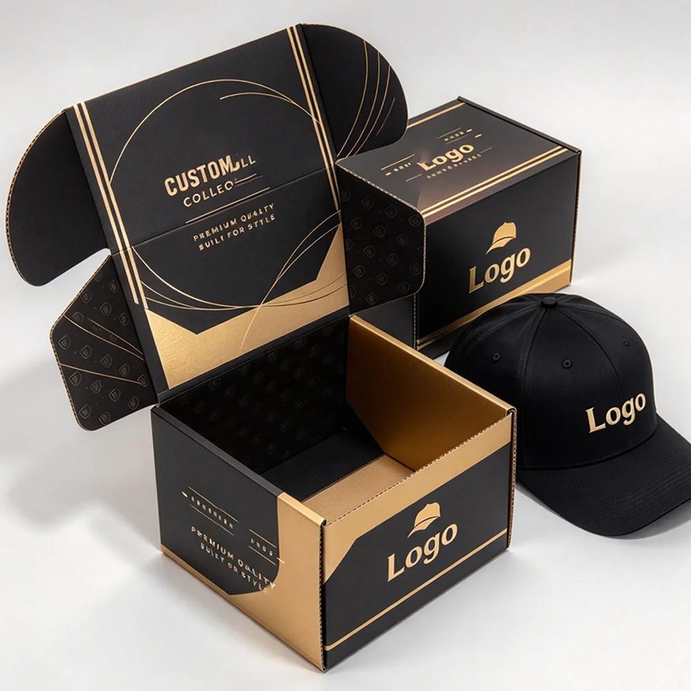 Individuell Bedruckt Corrugated Karton Hats Shoes Belt Verpackungsbox