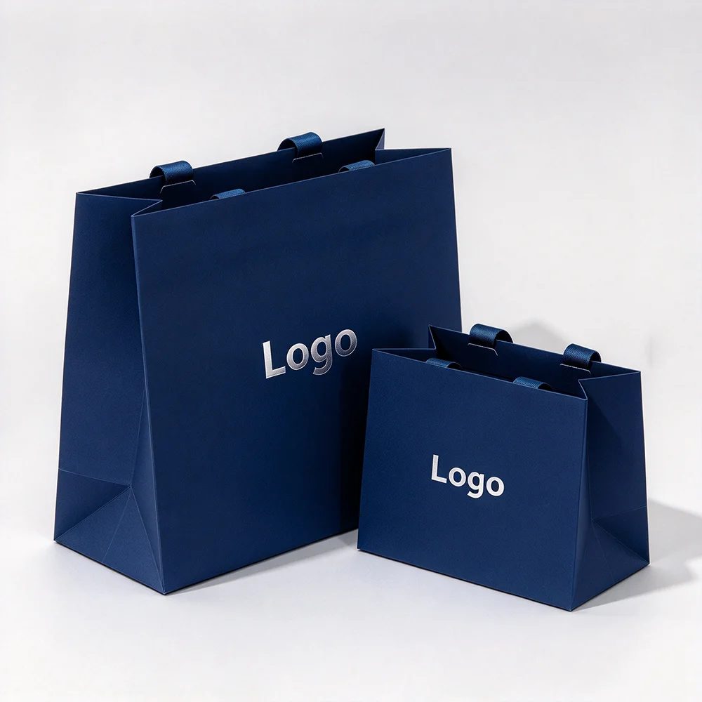 Individuell Luxus Matte Laminate Bedruckt Kraft Papiertüte