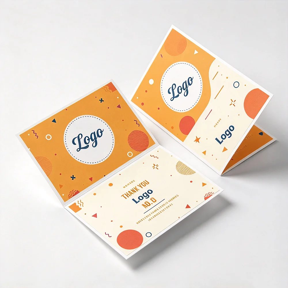 Logo nach Maß Product Thank You Cards Bedruckt Greeting Paperboard Promotional